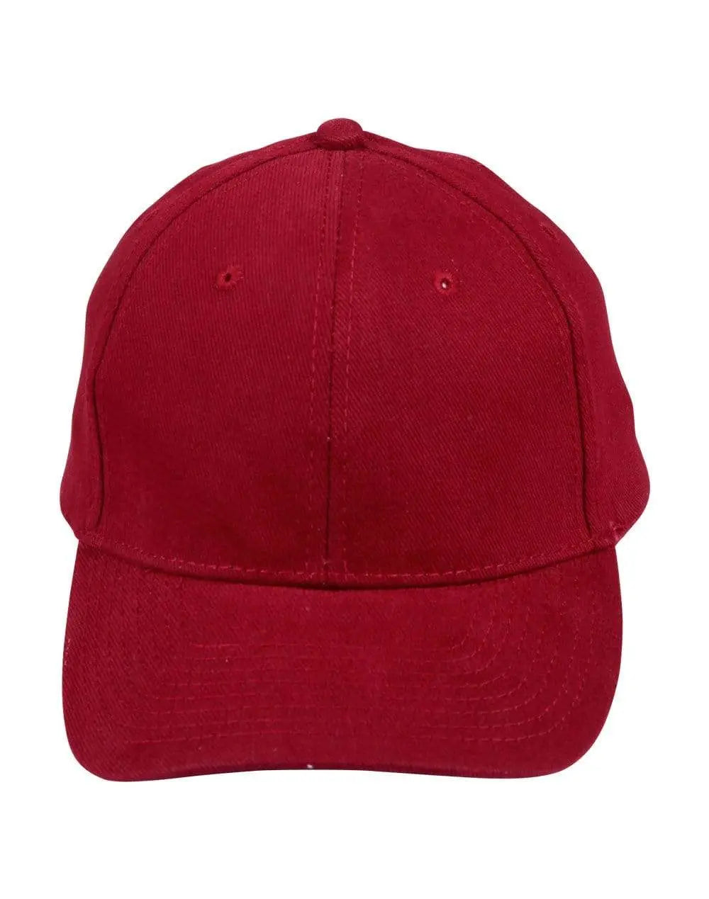 Heavy Brushed Cotton Cap Ch01 Active Wear Winning Spirit Maroon One size